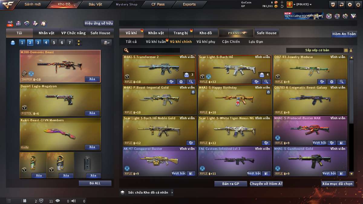 shop acc cf uy tin gia re